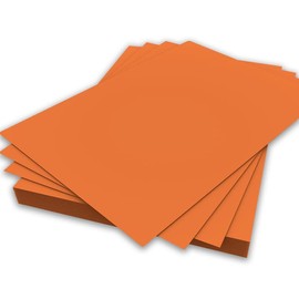 A5 Dark Orange Colour Card 160gsm Sheets Double Sided Craft Printer Copier Art Crafts School Office Card Making Printing 148mm x 210mm (A5 Dark Orange Card - 160gsm - 50 Sheets)