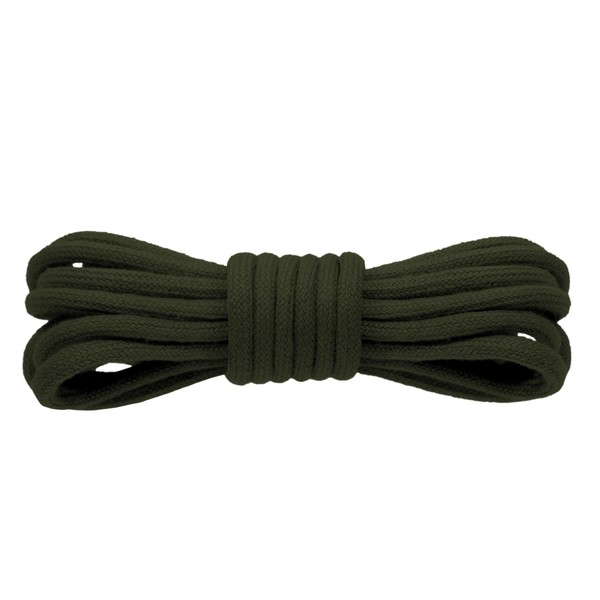 Kilter 100% Cotton Round Shoelaces - Khaki - 100 cm