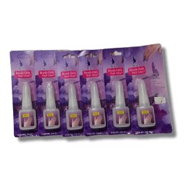 Mussa 6 Pegamentos Brocha Para Tip Uñas Postizas Acrílico Resina