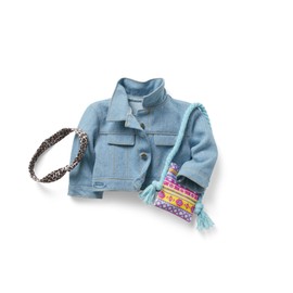 American Girl Truly Me Show Your Artsy Side Accessories for 18-inch Dolls with Jean Jacket, Purse and Headband