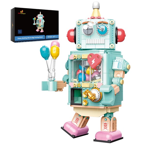 JMBricklayer Robot Building Sets for Boys Girls Adults, Funny Robot