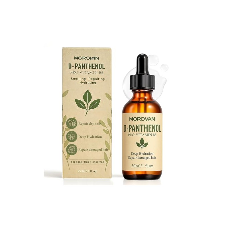 Morovan D-Panthenol Liquid: Pro-Vitamin B5 Concentrate, Cosmetic Grade Dexpanthenol for