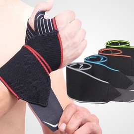 [New Hot Item] Health Wrist Support Sports Exercise Wrist Brace Tennis Strap Band 2P Set Gray 2ea