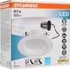 Sylvania 4" LED RT4 Recessed Downlight Kit, 50W Replacement, Efficient 9W, E26 Medium Base, White, 1 Count (Pack of 1)