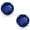 Gem Stone King 3-Piece Set 3 Ct Cttw Simulated Sapphire