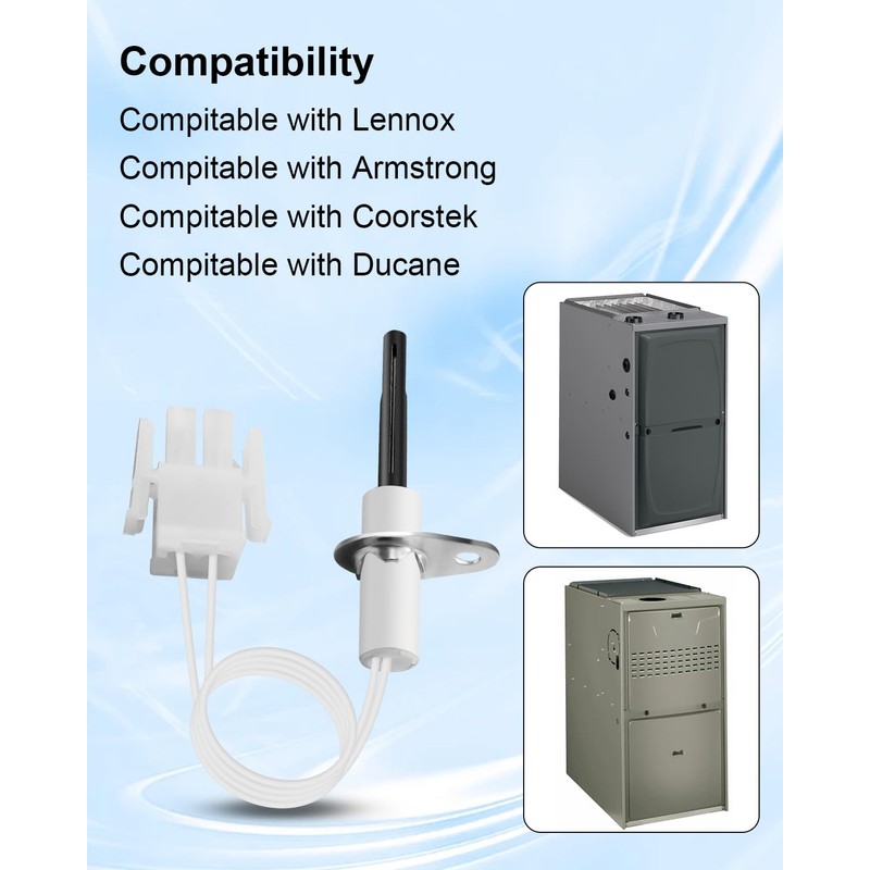 SSN21 Furnace Ignitor Compitable with Lennox Armstrong Coorstek Ducane, Silcone