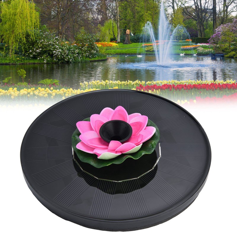 Lotus Solar Fountain Water Pump Floating Mini Solar Powered Water