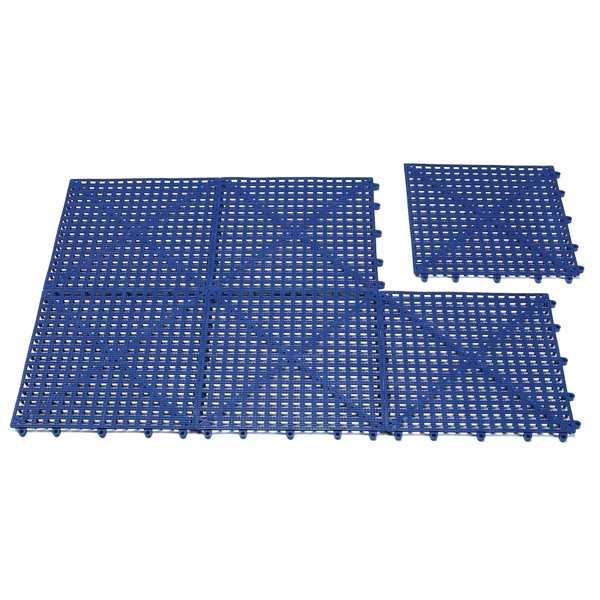 Top Performance Floor Tiles for Groomers — Padded, Cushioned Floor Tiles Provide Unmatched Comfort and Traction for Professional Pet Groomers Throughout Their Workday, Blue