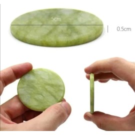 5 Piedras Jade Para Pegamento De Extensiones De Pestañas 1x1 Verde