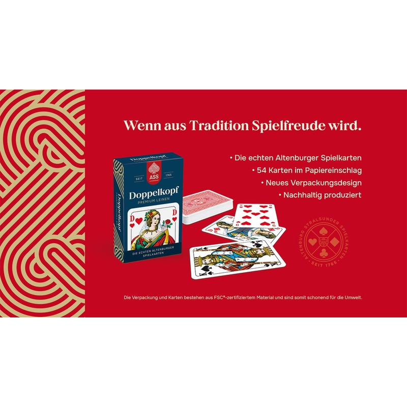 ASS Altenburger FSC Double Head Linen, French Image in Folding