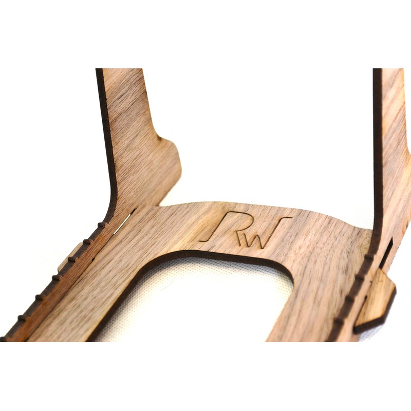 Vinyl Record Storage and Display Stand for 25-50 Records, Walnut