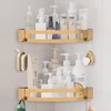 NearMoon Bathroom Corner Shelf Shower Caddy 2 Pack, No Drill,