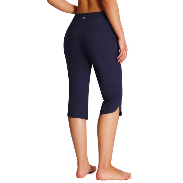 Emlovm Women's Capris Pants for Seniors Modest Swimsuits Travel Knee