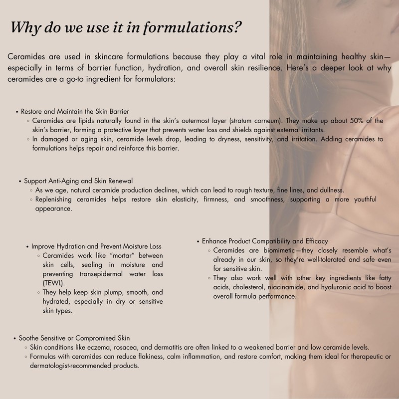 Ceramide 3 Powder Ceramide NP Cosmetic Grade Ceramides Make your