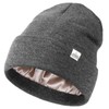 YANIBEST Satin Lined Beanie for Women Reduce Frizz Winter Hats