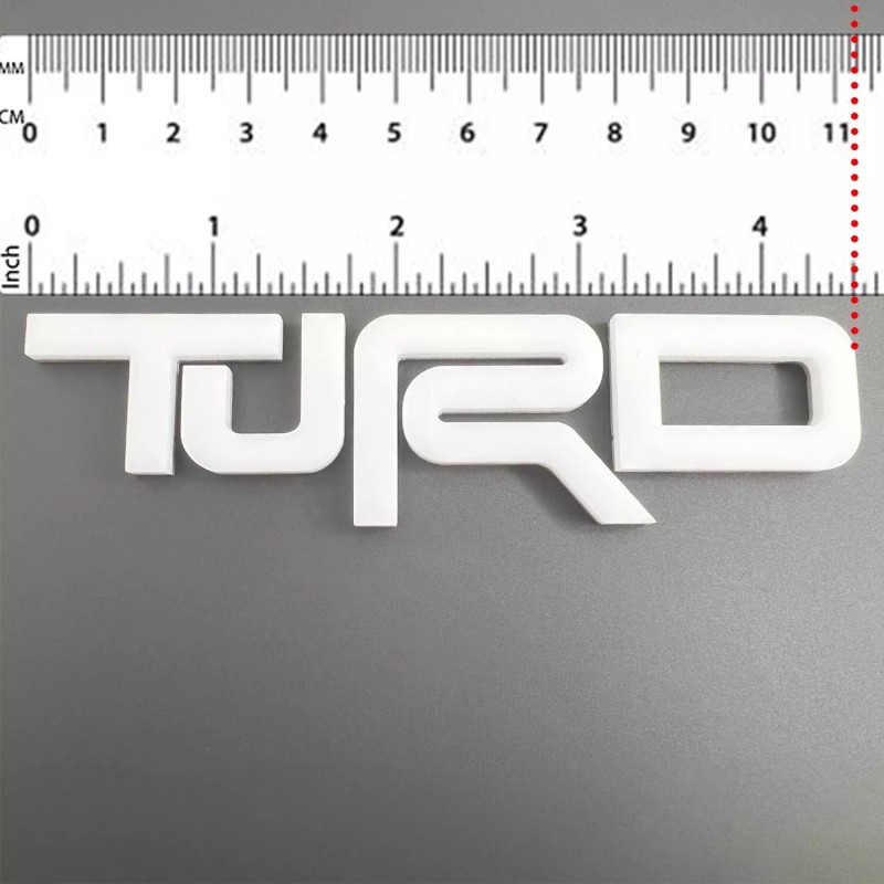 FMSgear ONE (1) Red TURD Emblem Badge Fits Toyota Teq