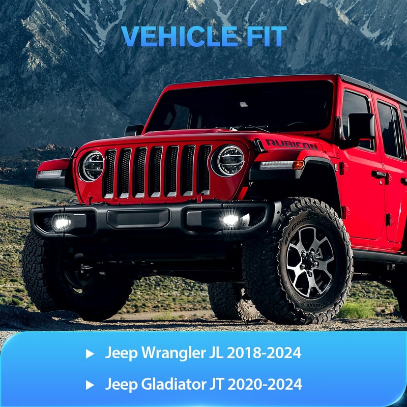 Nilight Window Visor Compatible with Jeep Wrangler JL/Jeep Gladiator 2018