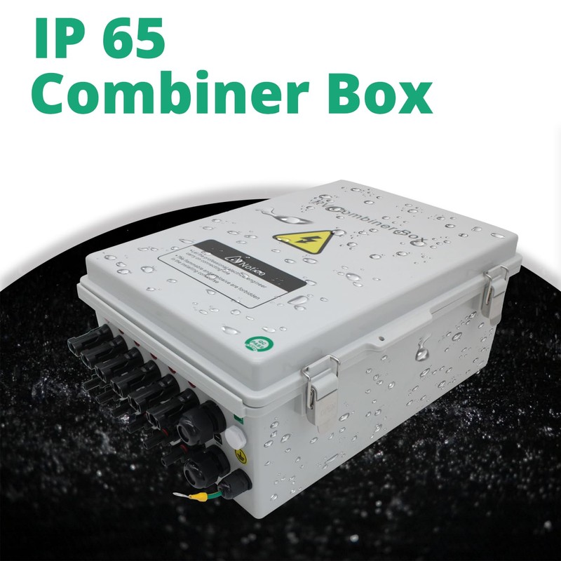 TOMSHIELE ABS Waterproof PV Combiner Box with 6 String, Solar