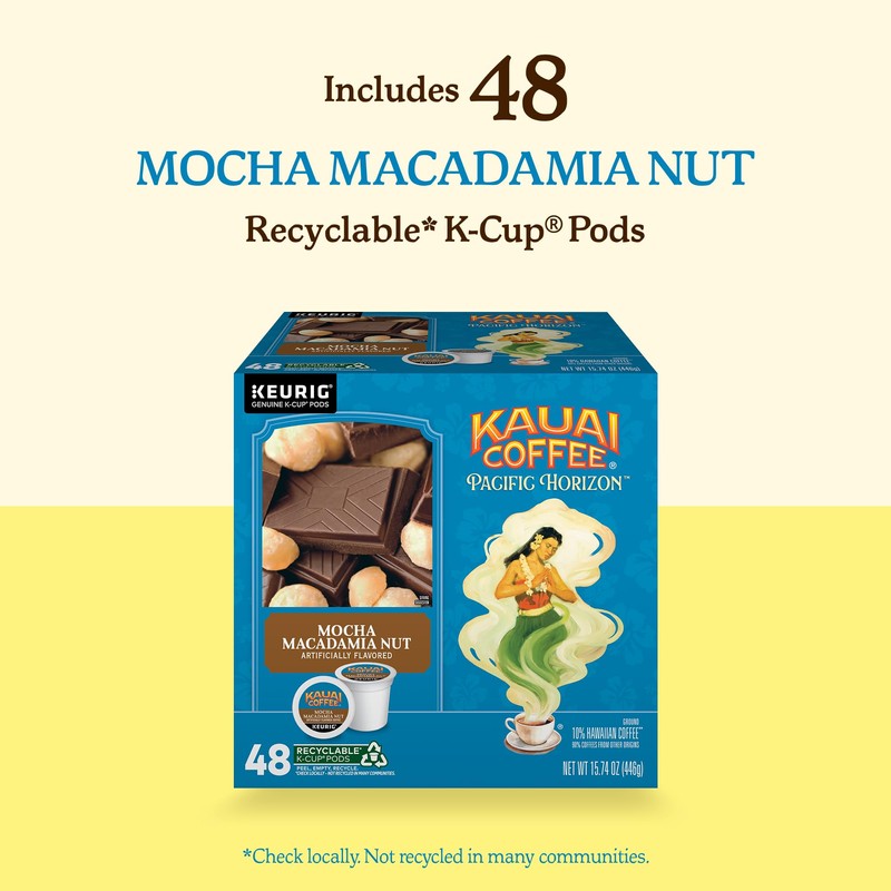 Kauai Coffee K-Cup Pods for Keurig Brewers – Arabica Coffee,