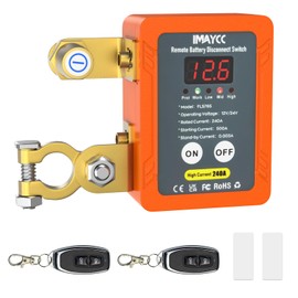 12V 240A Remote Kill Switch for Car, LED Battery Disconnect Switch,Battery Cut Off Shut Off Battery Switch for Auto,Vehicle, RV, ATV,Truck, Boat.
