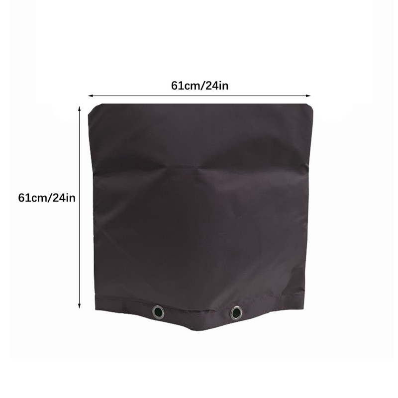 Backflow Preventer Insulation Cover Black 24 x 24in Backflow Preventer