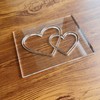 Double Heart Router Template, Clear Acrylic Template, Woodworking Router Template