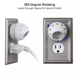 DEWENWILS Plug in Light Sensor Night Light Warm White LED Bedroom Lights 4 Pack