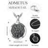 ADMETUS Saint Michael Necklace Sterling Silver St Michael Necklace for