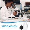 FUNOMOCYA 12Pcs Wide Mouth Plastic Sample Bottles Secure Cap Storage