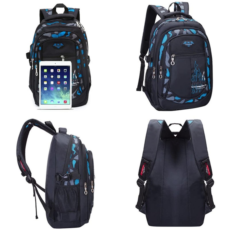 Boys Backpack Student Kids Bookbags Durable School Bags Big Heavy