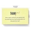 RXBC2011 Exquisite Elegance Thank You Card 100 YELLOW