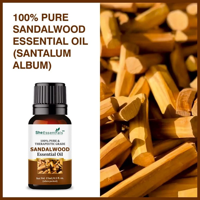Generic Organic Mysore Sandalwood Essential Oil for Face, Skin, Chandan