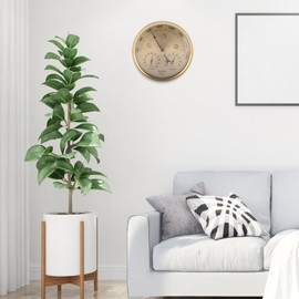 Pyhodi Mechanical Movement Dial Type Thermo Hygrometer Barometer Thermometer Barometer Hygrometer 3 in 1 Weather Forecast Station with Aluminum Alloy Dial for Indoor Outdoor Use