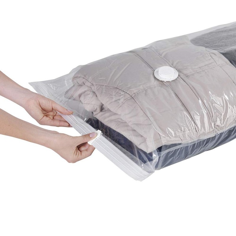 Wenko Saco guardarropa comprimible 2 unids, 90 x 56 cm