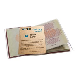 XEEPER RFID NFC Blocker Card for Passport Gold Edition - Double Pack (2 Pieces), gold, rfid wallet