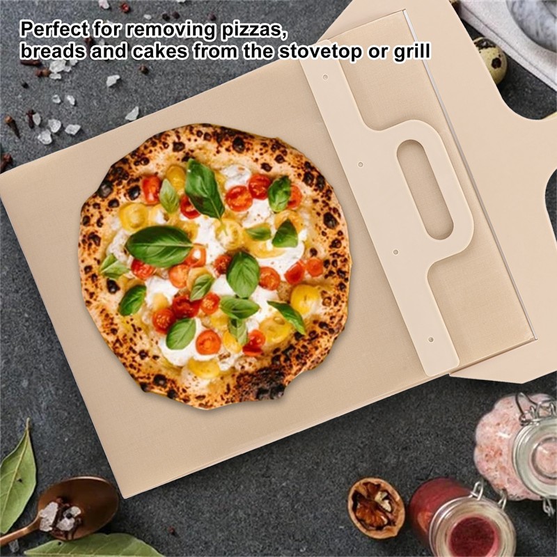 Sliding Pizza Peel Easy Transfer Lightweight Pizza Paddle Spatula with