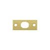 Deltana SP12EFB 2-1/4" x 1" Strike Plate for 12" Extension Flush Bolt, Polished Brass