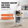 Vevor Stainless Steel Work Table with Wheels 24 x 12