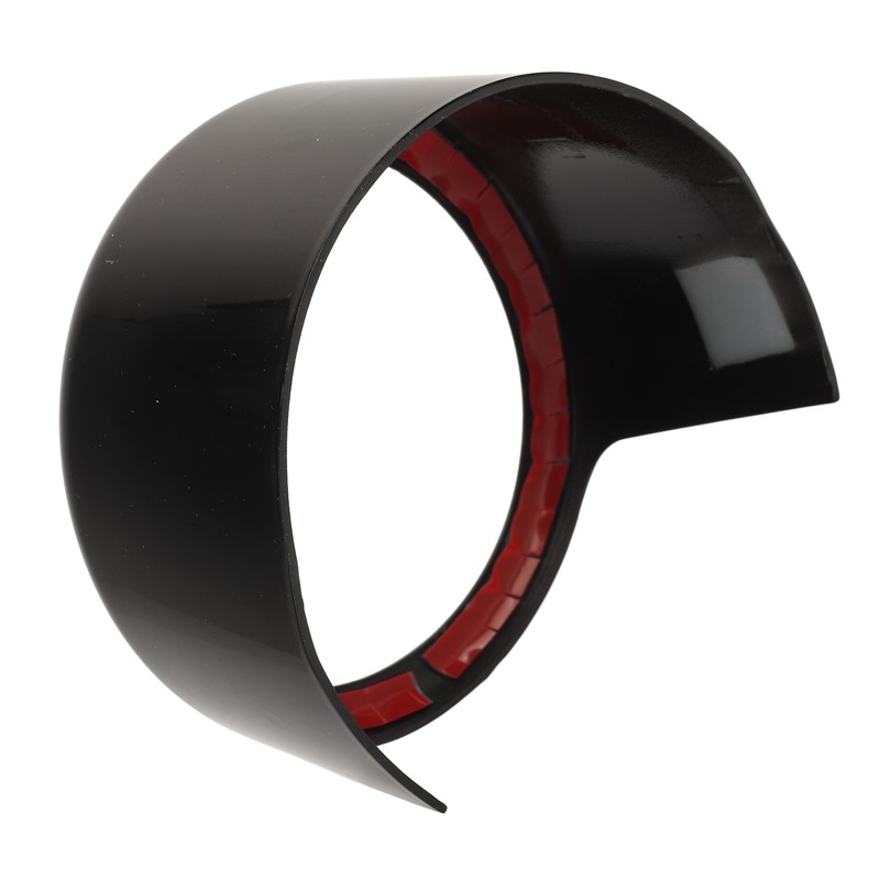 Front Grille Emblem Logo Ring Glossy Black Exterior Badge Decoration