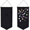 2pcs Cotton Canvas Wall-Mounted Brooch,Wall Hanging Jewelry Display Storage Set