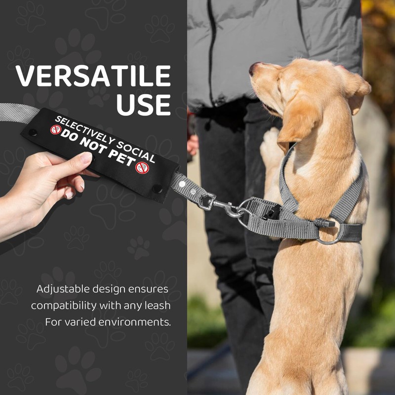 Selectively Social Do Not Pet Pet Leash for Dogs, Funny