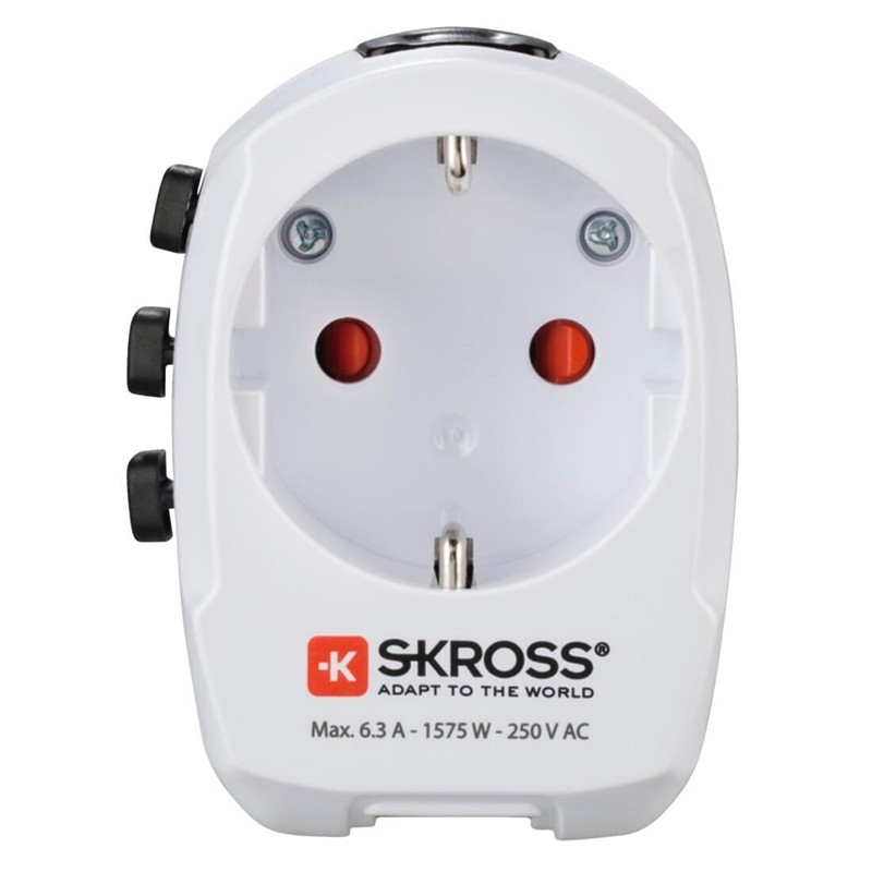 Hama World Travel Pro Light Adaptor Set USB 3-Pin 2x