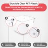 Amtido Drawer Organiser Tray Set - Clear Plastic Containers for