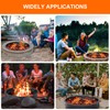 32 inch Inner Fire Pit Ring, Outdoor 2.5MM Steel Firepit