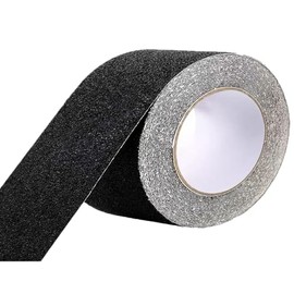 Zo.Yehaa Grip Tape Anti Slip Tape 4 Inch, 16.5 Feet, Black Heavy Duty Non Skid Tape for Stairs Outdoor/Indoor, Waterproof Safety Adhesive Strips Roll for Ramp Traction Tread Staircases, 80 Grit