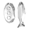 Fish Shaped Grilling Pan Uniform Heating Aluminum Alloy Fish Serving