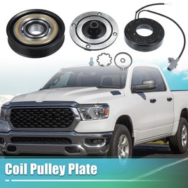 X AUTOHAUX AC Compressor Clutch Kit for Ram 1500 8CYL 5.7L 2003 2004 2005 2006 2007 2008 A/C Clutch Pulley Plate Coil Repair Assembly
