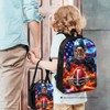Nebrpio American Football School Backpack for Boys, 3pcs Boys Backpack
