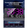 MASHI 8.4''Large Digital Wall Clock, Led Alarm Clock with Big