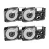 Compatible Label Tape Replacement for Casio XR-9WE2S XR-9WE Label Cartridges